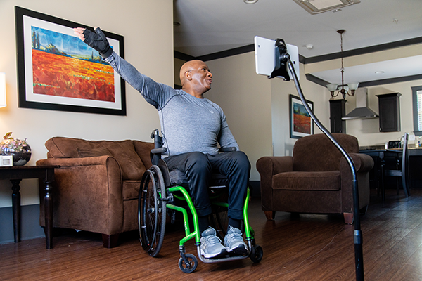 Image of a Man Exercising